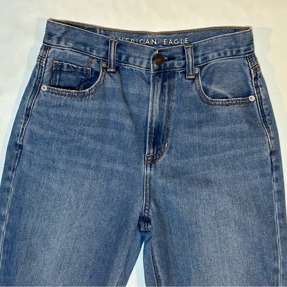 AE American Eagle Outfitters Distressed Mom Jeans 0 - Picture 4 of 9